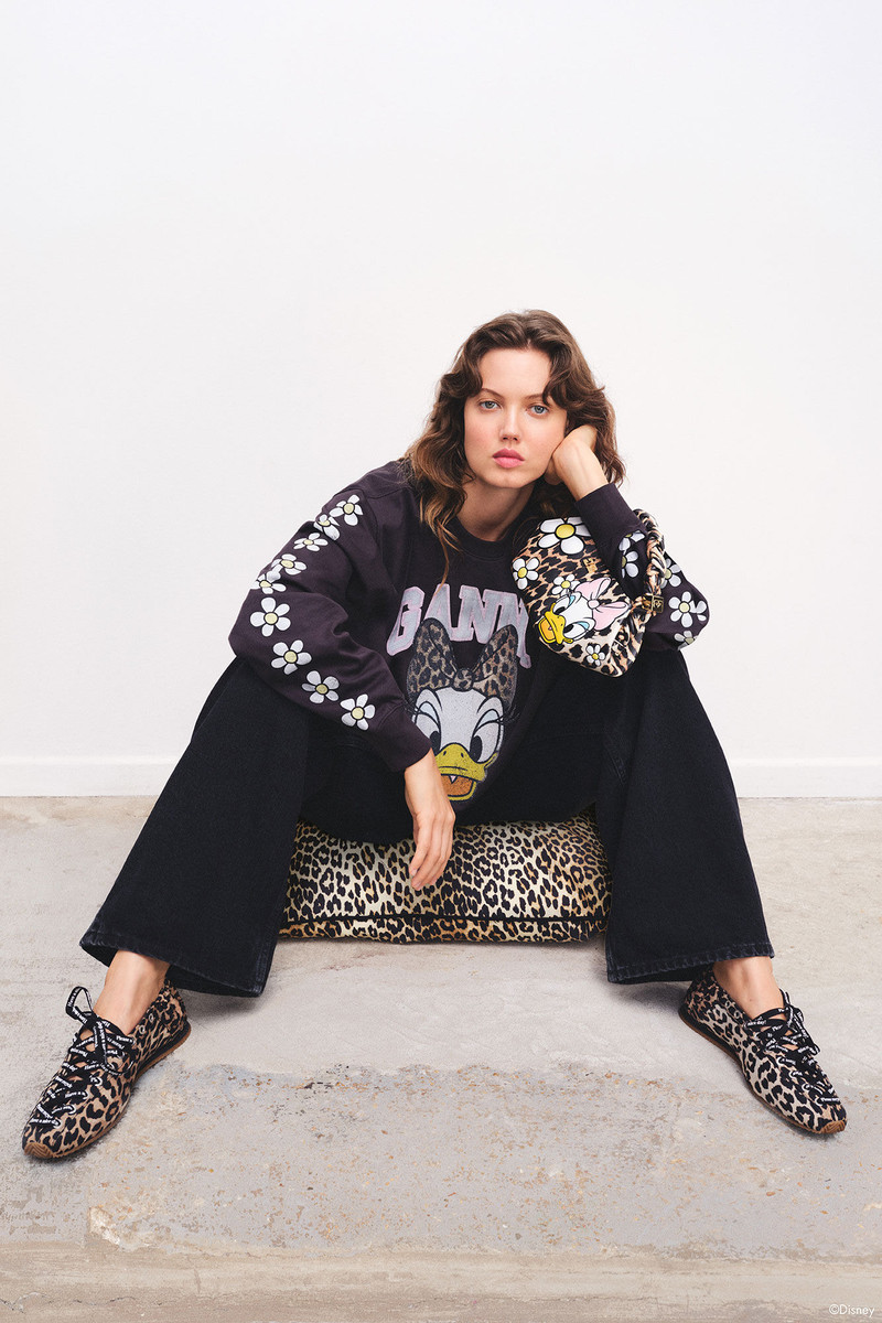 GANNI GANNI X DISNEY DAISY DUCK BLACK LONG SLEEVE outlook