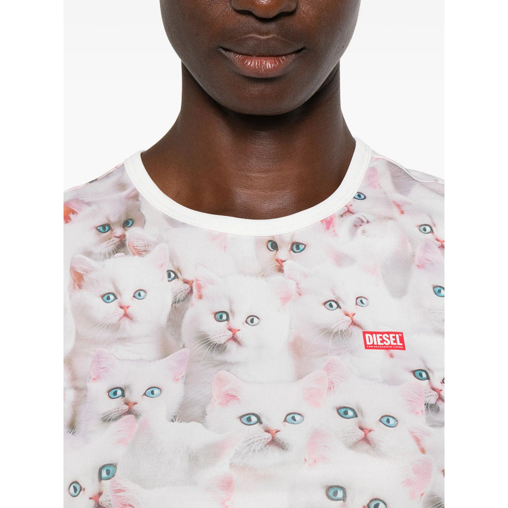 Diesel White Tops - T-Shirts & Jerseys Women - 2