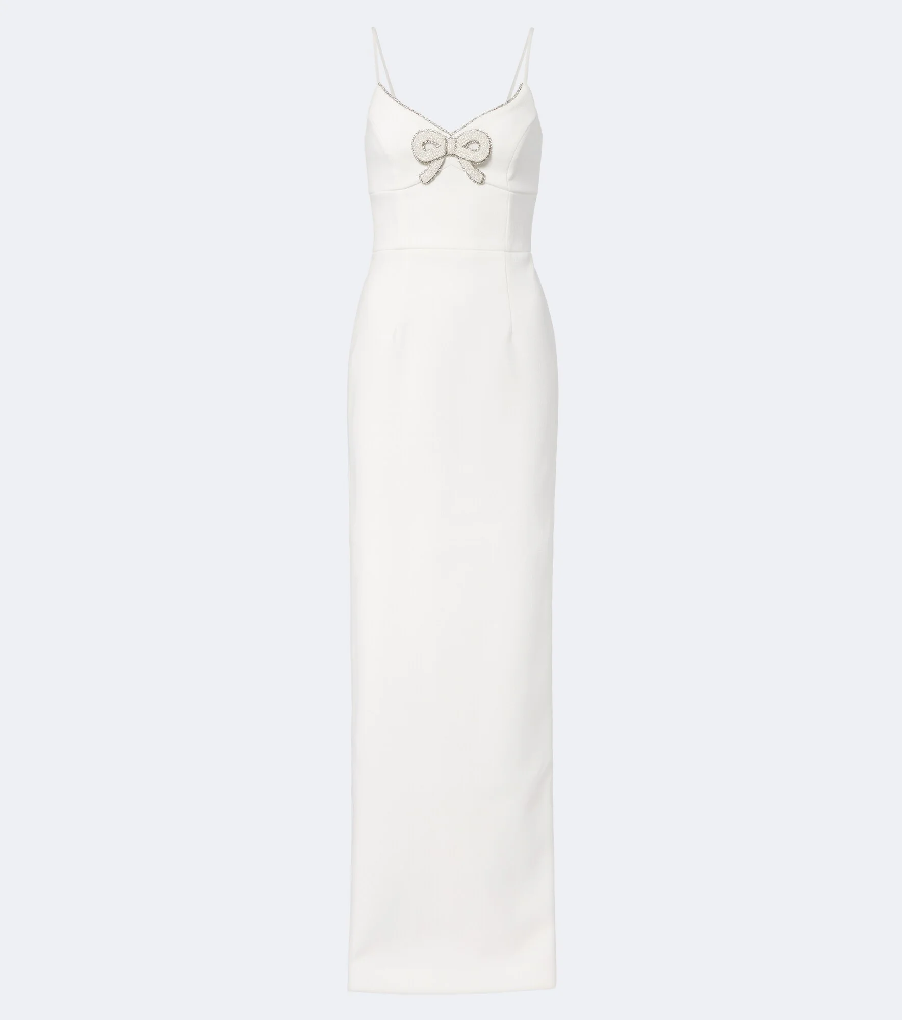 Dreamer bow-detail embellished crêpe gown - 1