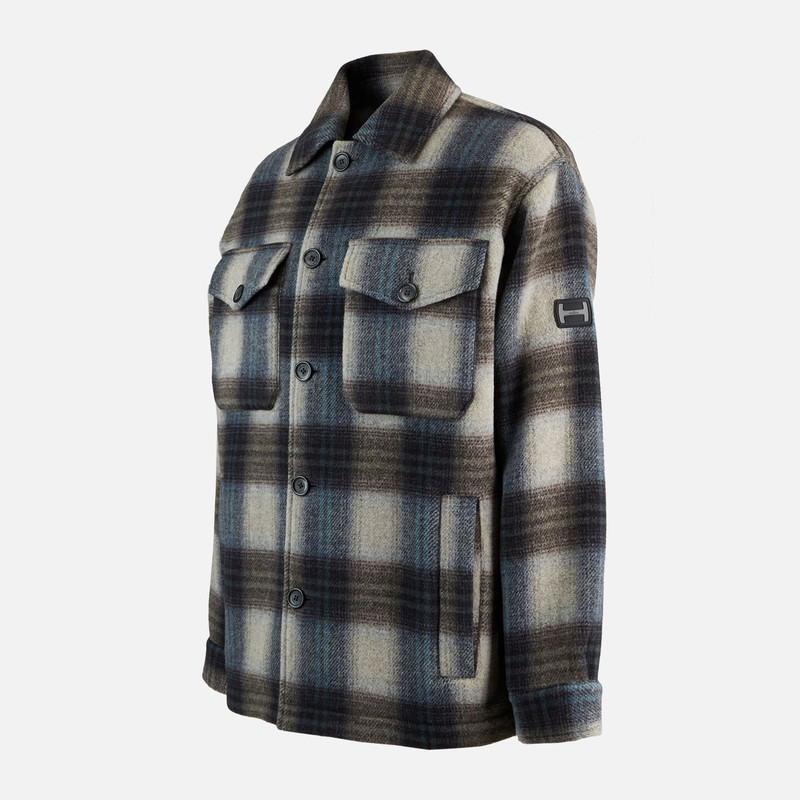 Shirt Jacket Grey Blue 12