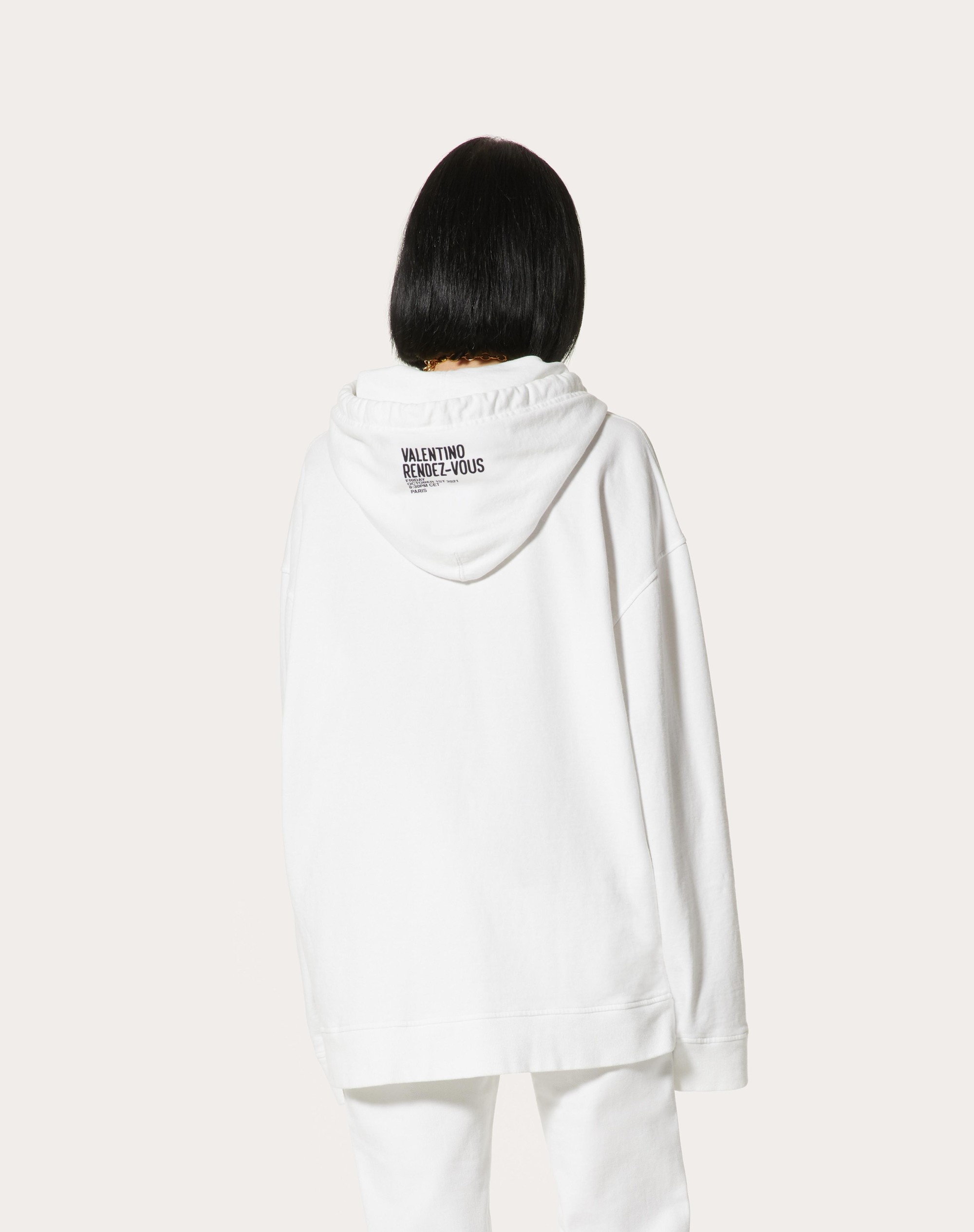 JERSEY SWEATSHIRT WITH VALENTINO ARCHIVE 1971 PRINT - 4