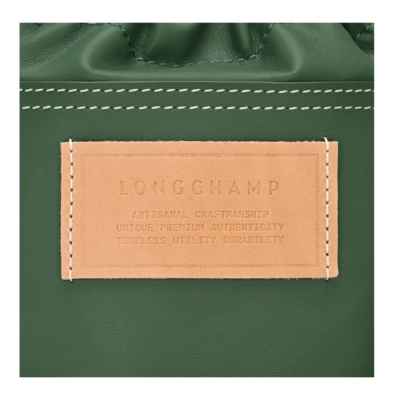 Le Pliage Xtra XS Bucket bag British Green - Leather 6