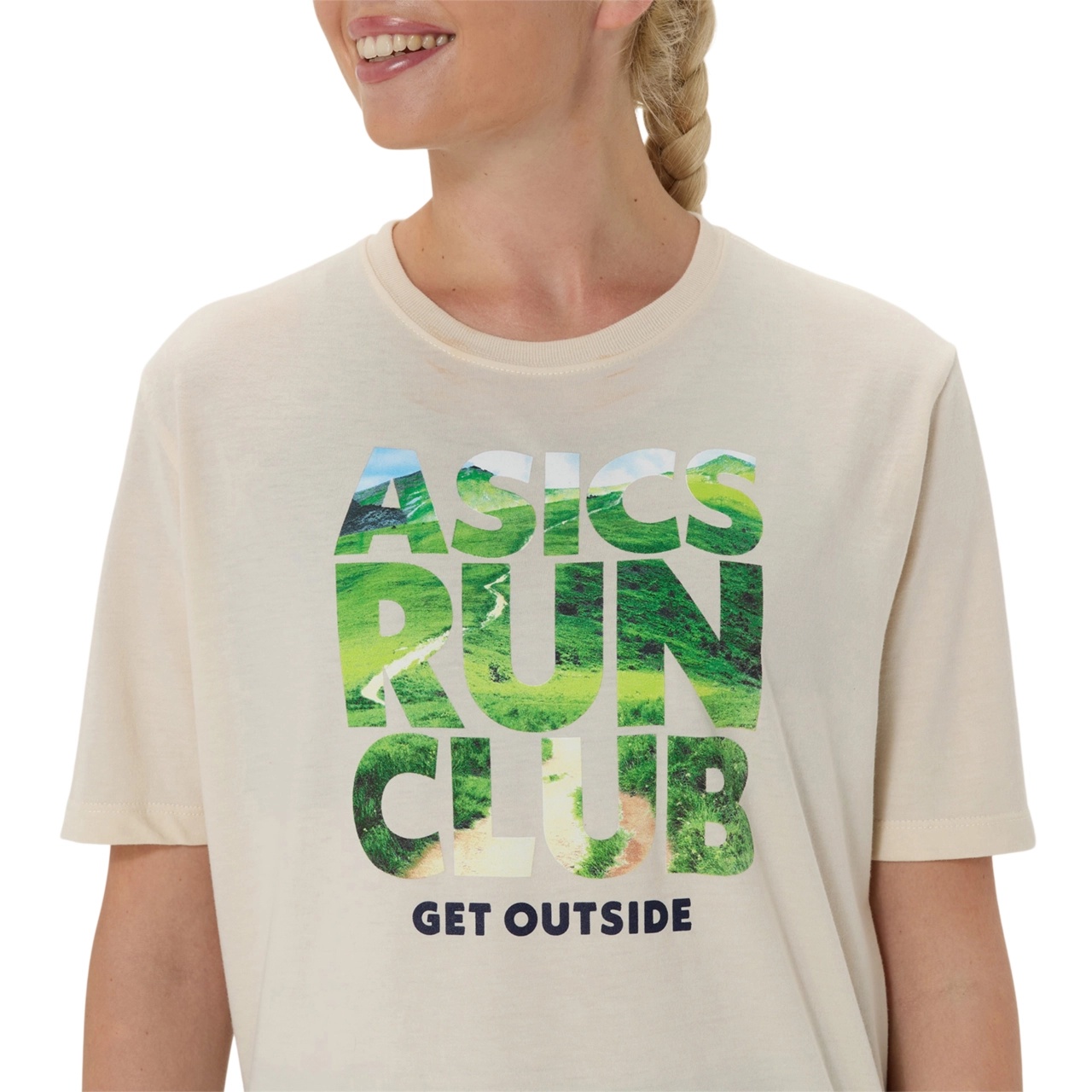 UNISEX ASICS RUN OUTSIDE CLUB SHORT SLEEVE TEE - 4