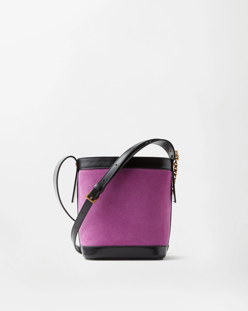 Pivot Mini Suede Bucket Bag 6