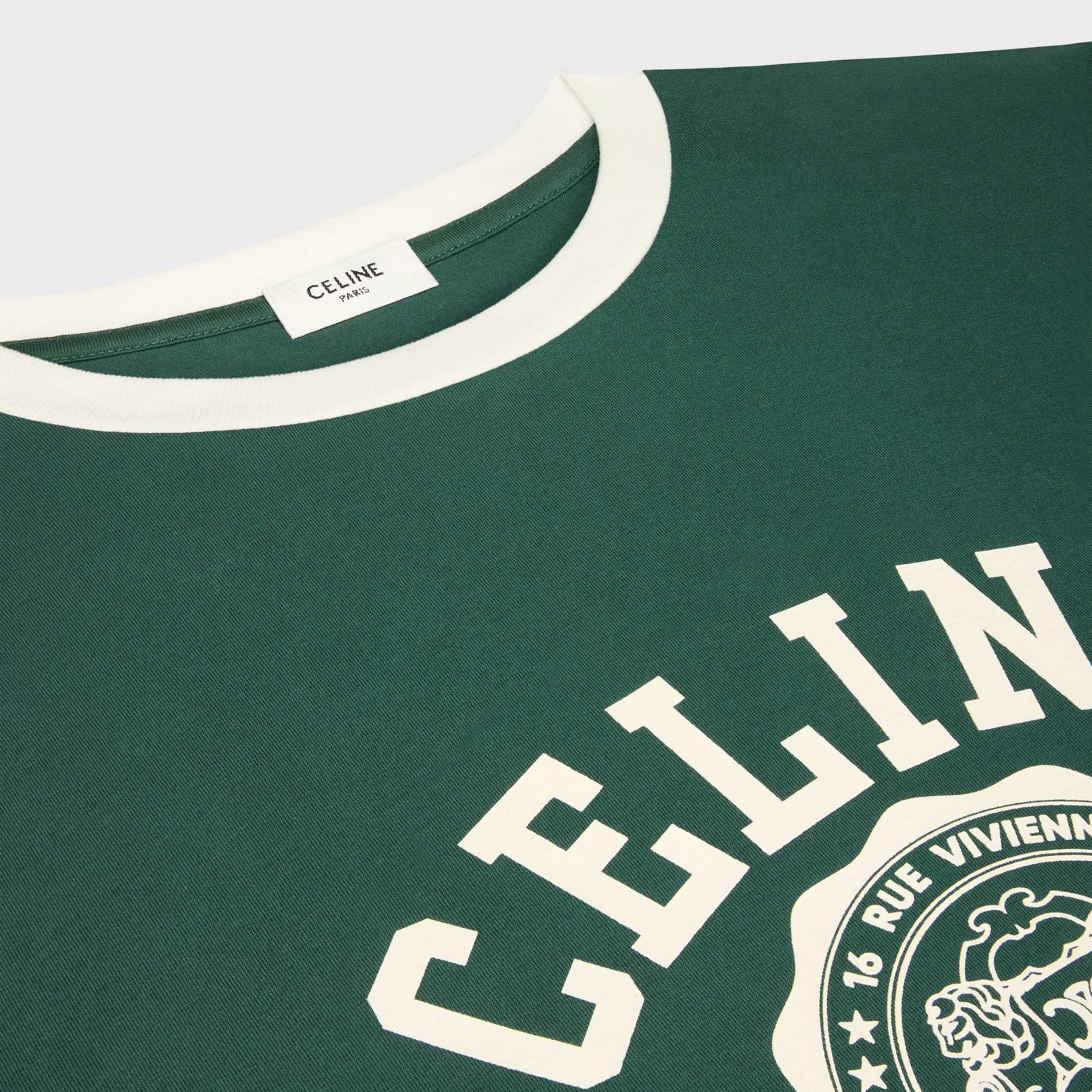 celine blason regular t-shirt in cotton jersey - 3