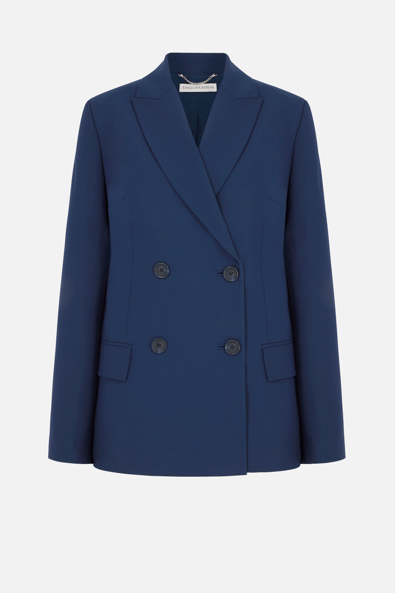 Firston Jacket In Navy Summer Wool 1