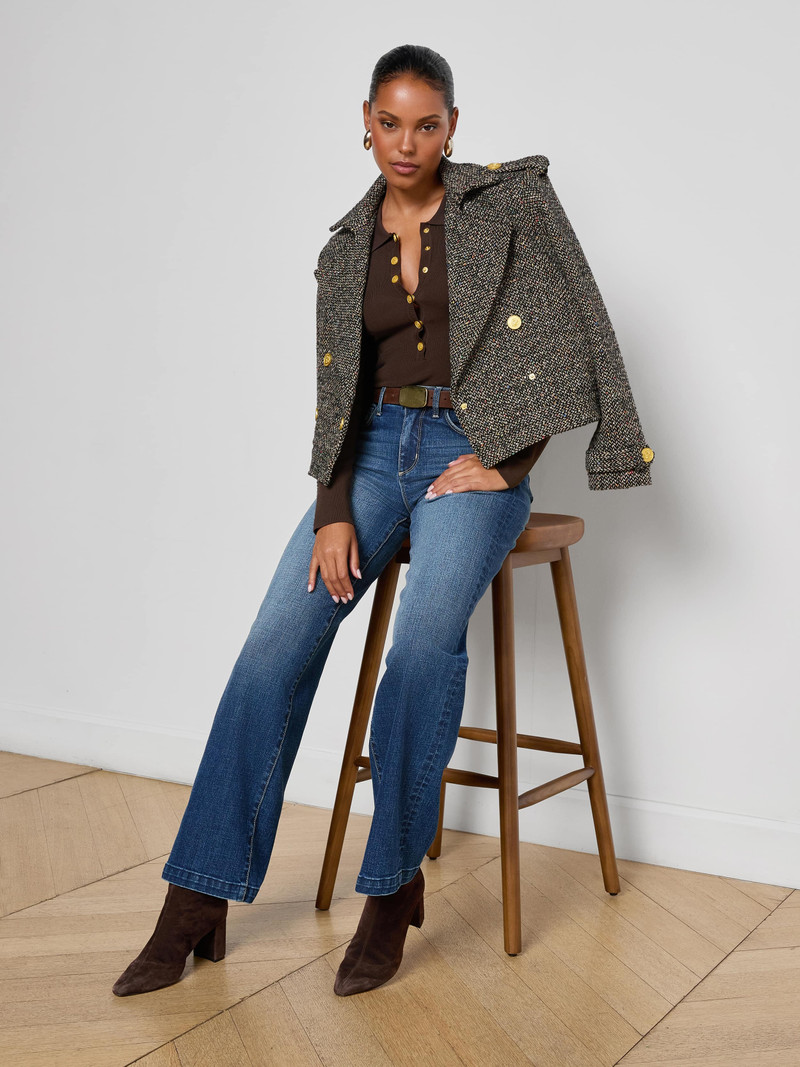 Xoey Cropped Tweed Trench 6
