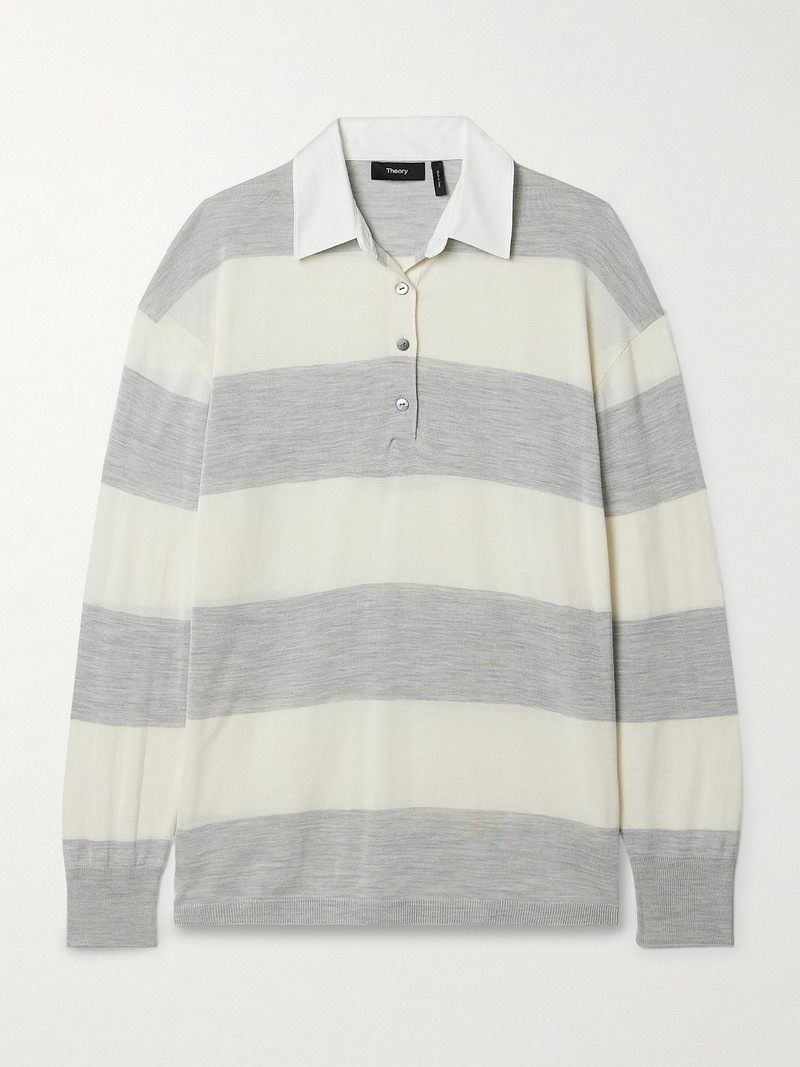 Striped Cotton-blend Shirt 1