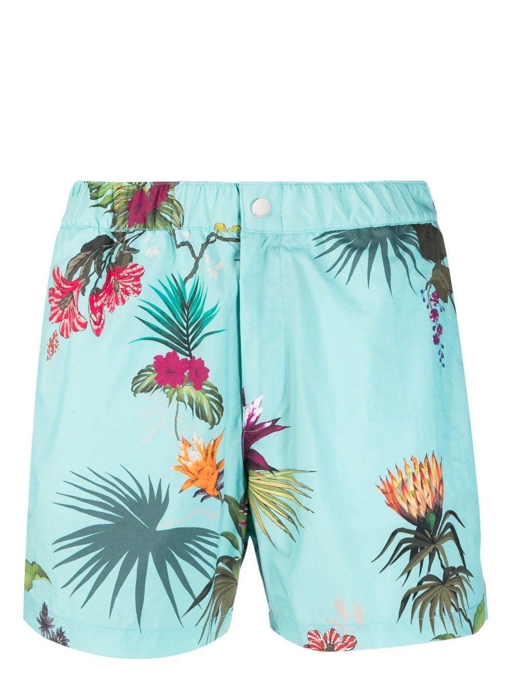 floral-print swim shorts - 1