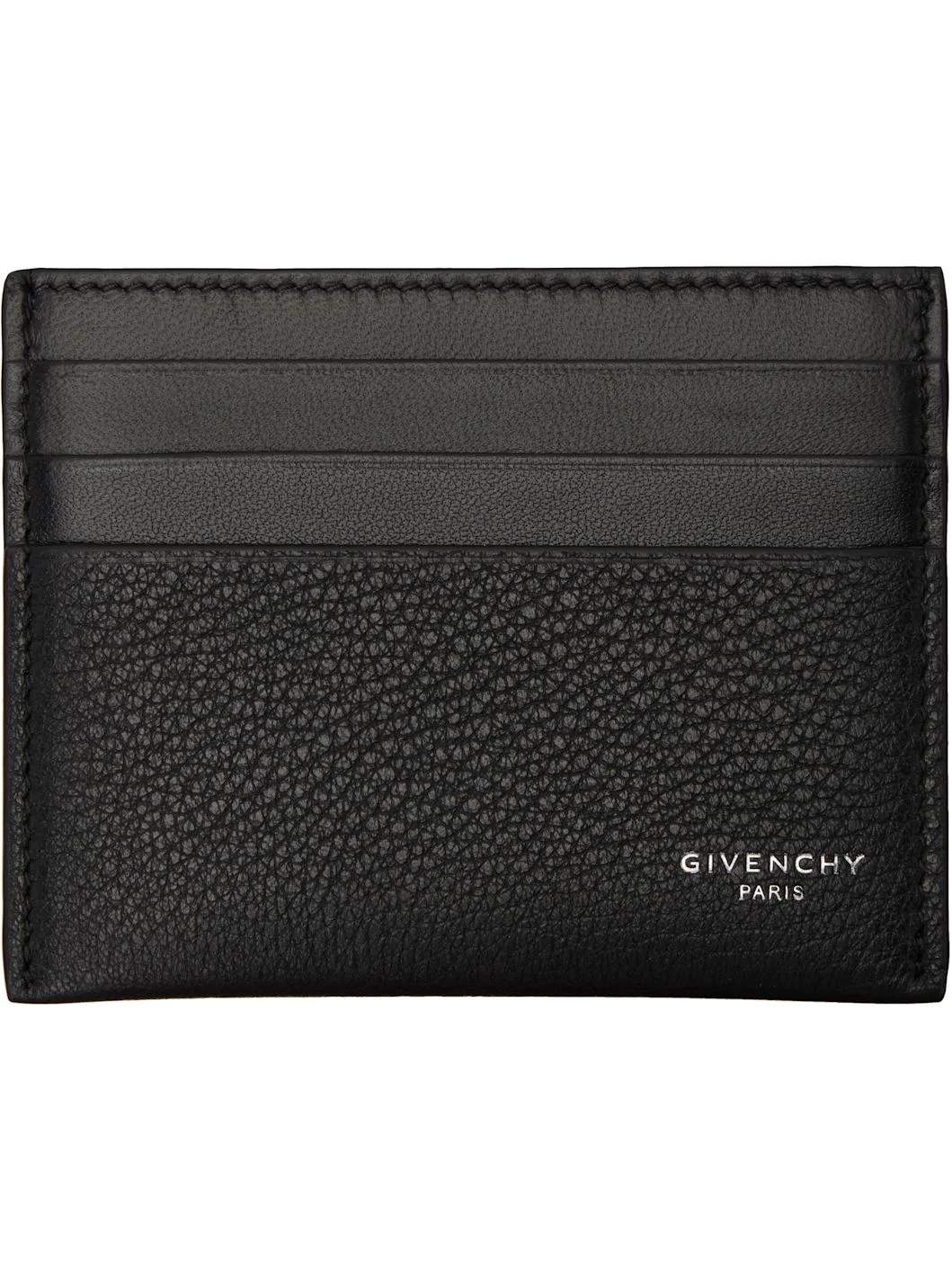 Black Leather Card Holder - 1