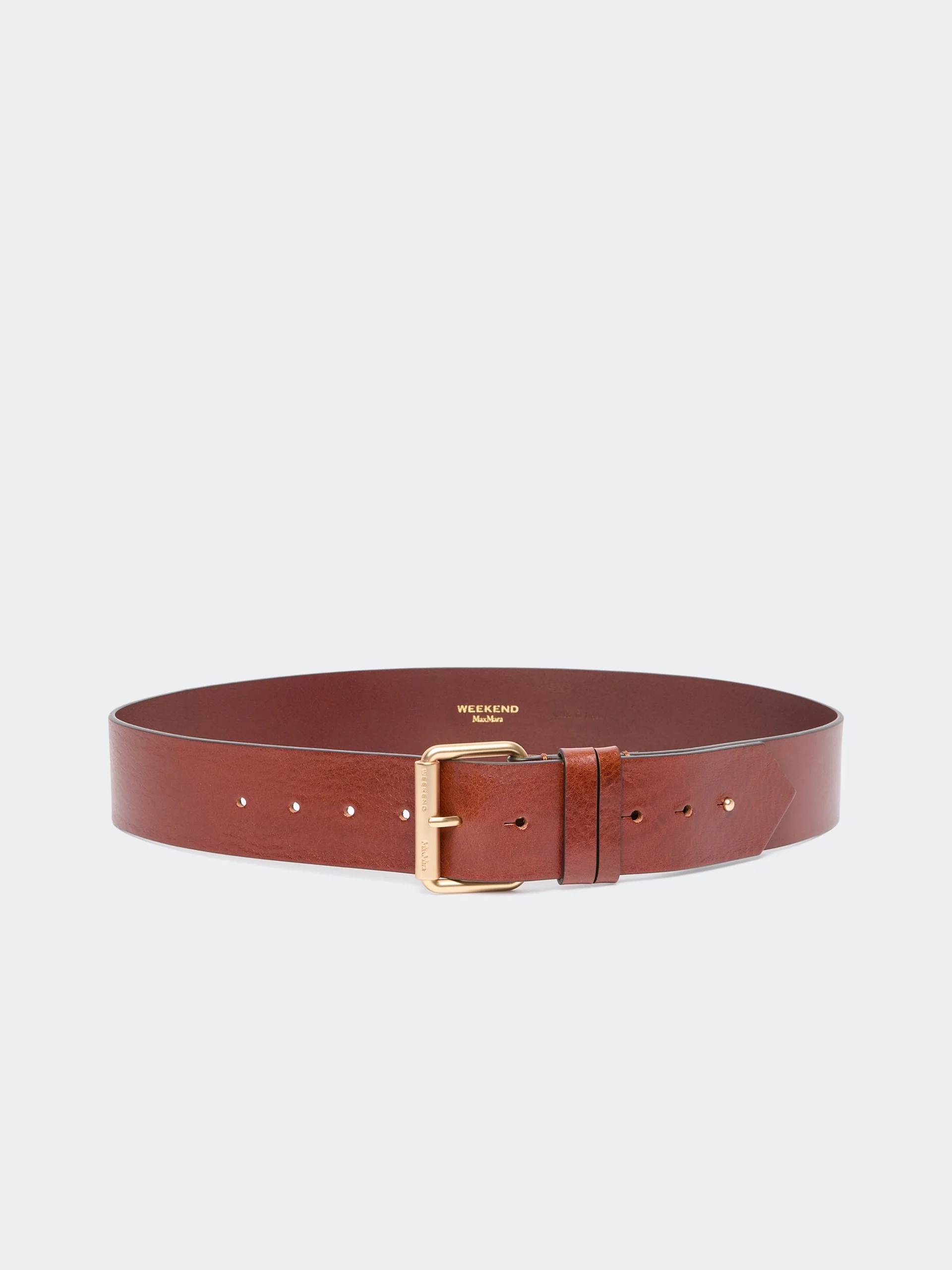 CARNET Leather belt - HAZELNUT BROWN - 1