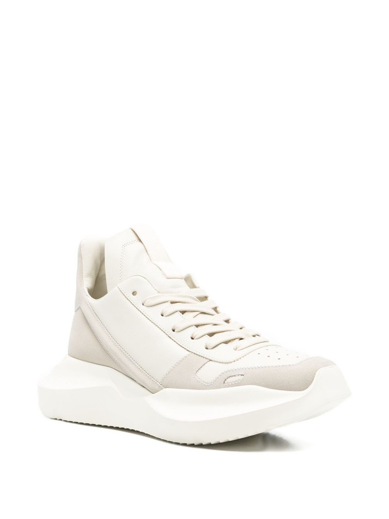 Rick Owens Geth Runner low-top lace-up sneakers outlook