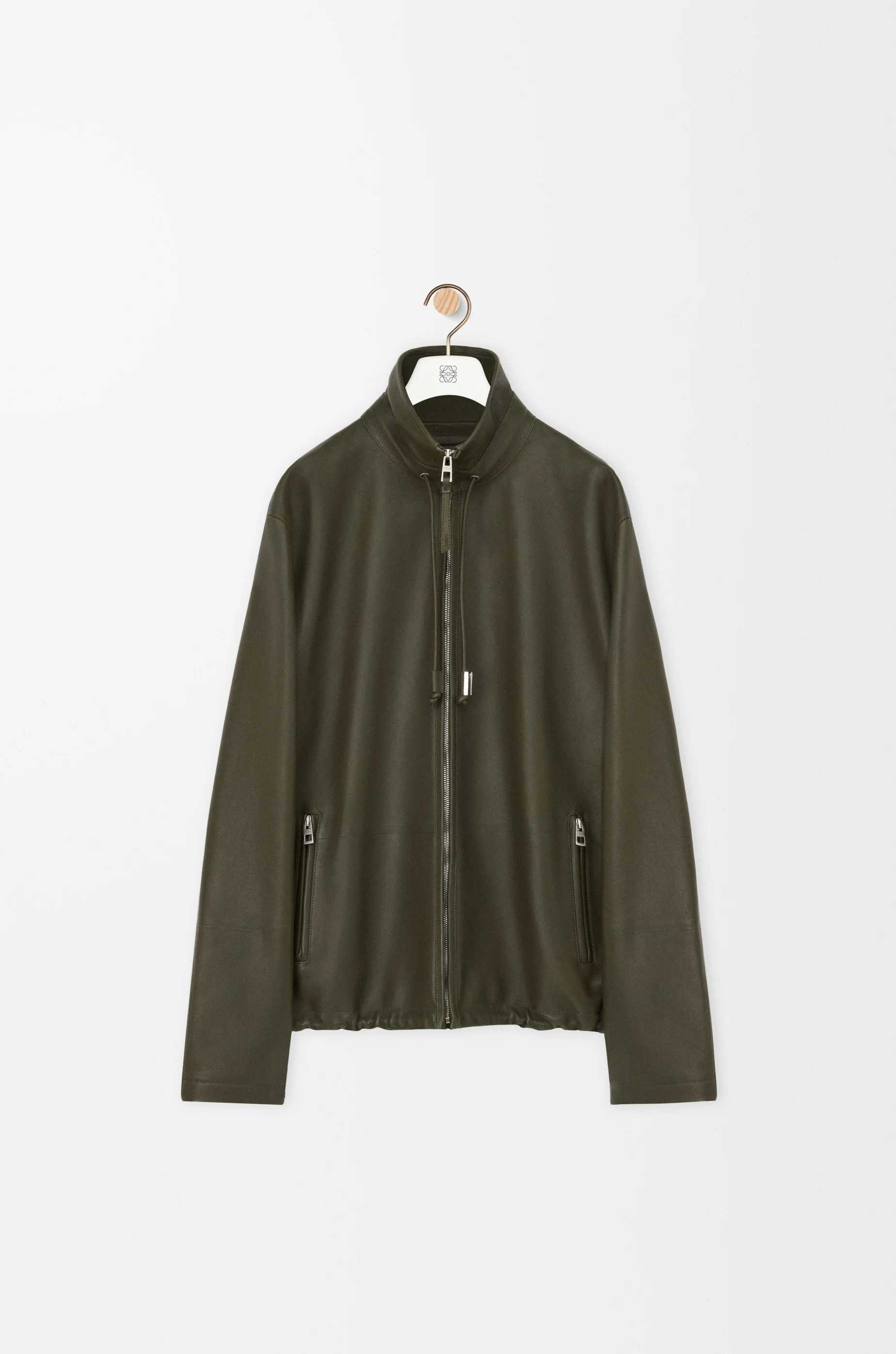 Zip-up jacket in nappa lambskin - 1