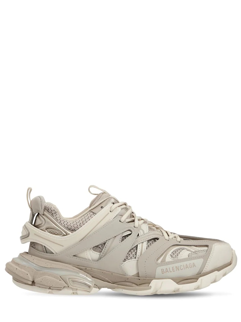 TRACK FAUX LEATHER SNEAKERS - 1