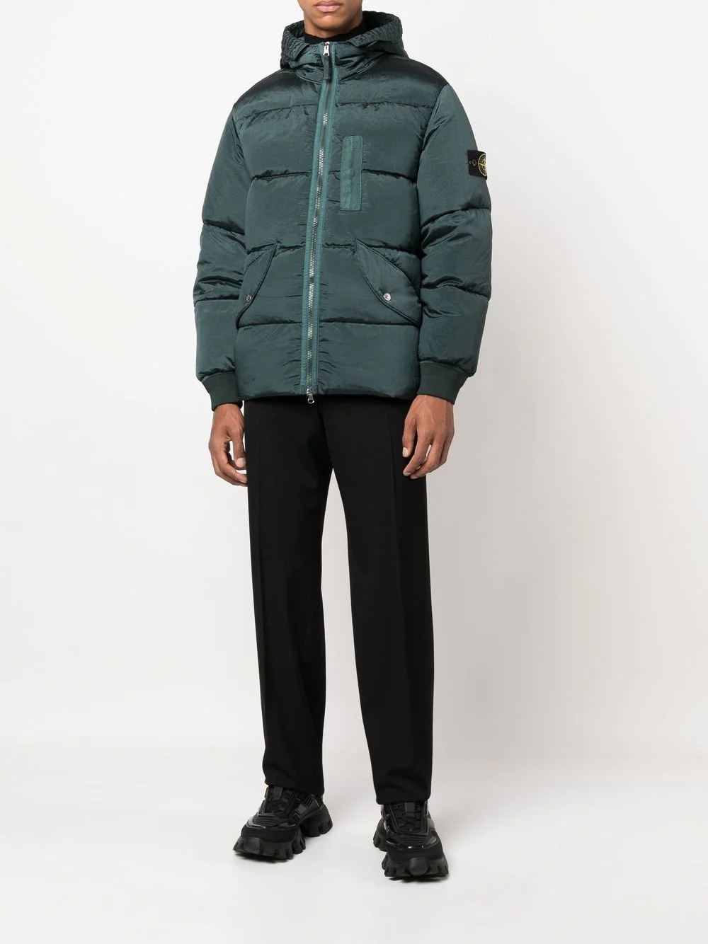 hooded puffer jacket - 2