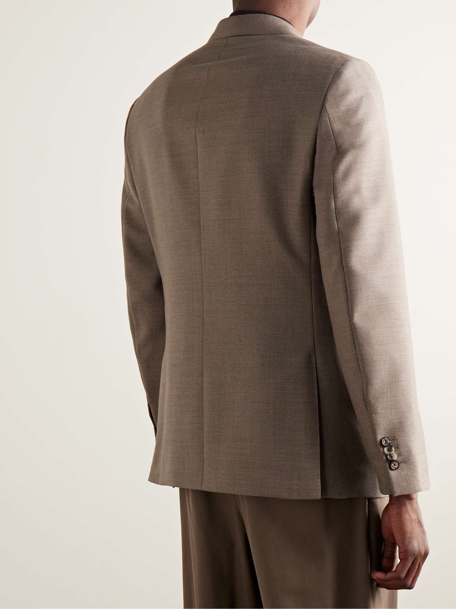 Double-Breasted Virgin Wool-Twill Suit Jacket - 4