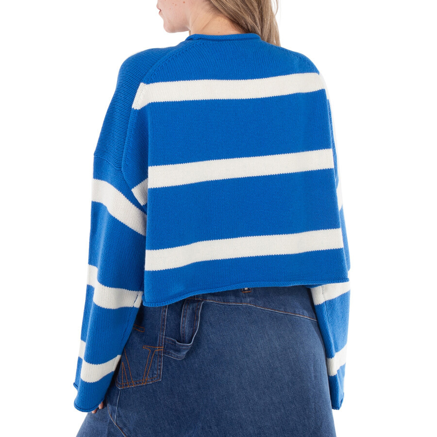 JW Anderson Anchor Logo Striped Cropped Jumper - 4