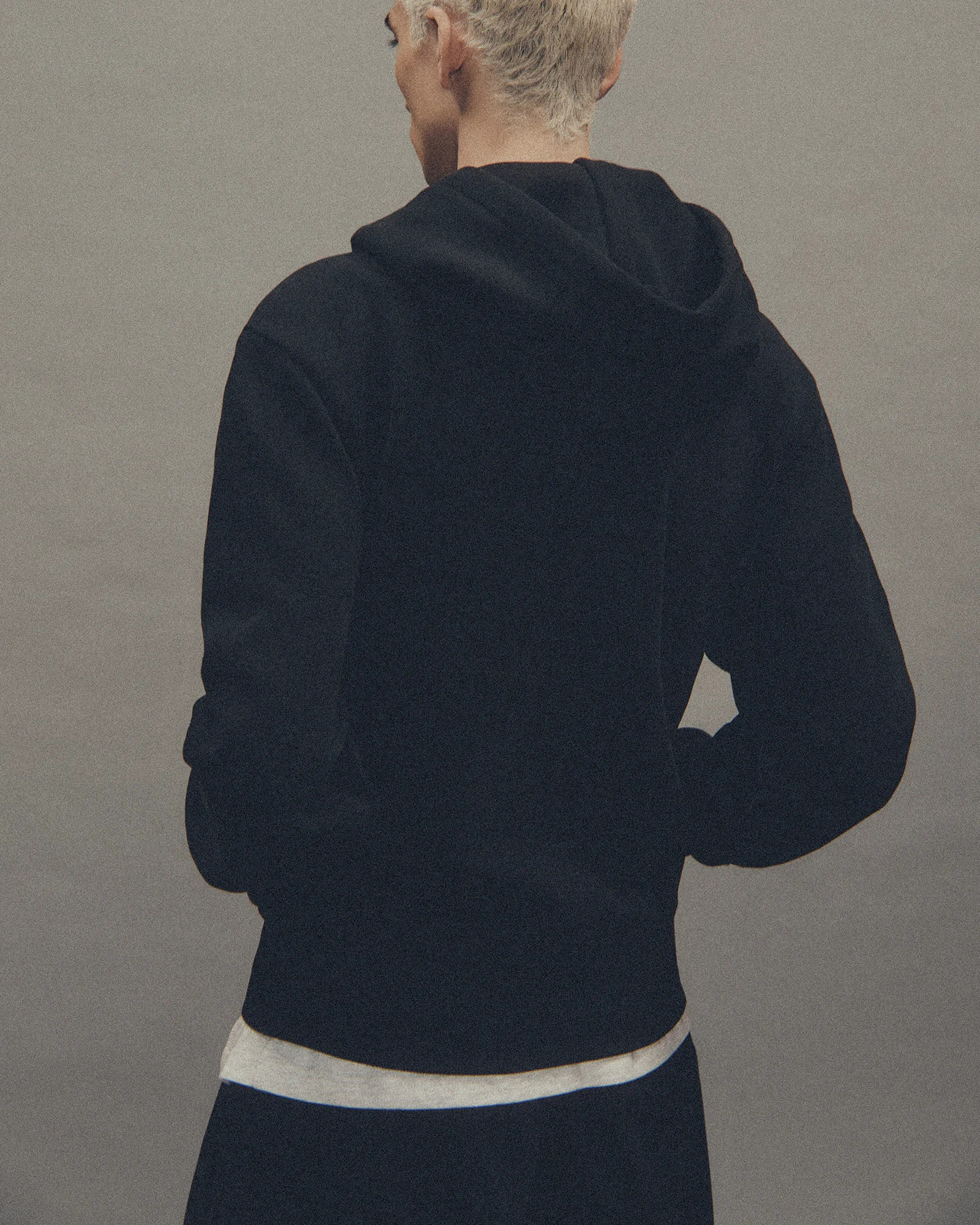 SLIM ZIP UP BLACK - 5