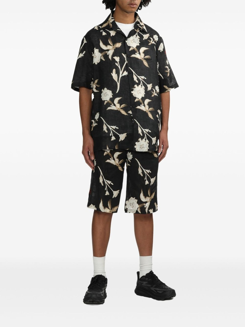 Off-White floral print shorts outlook