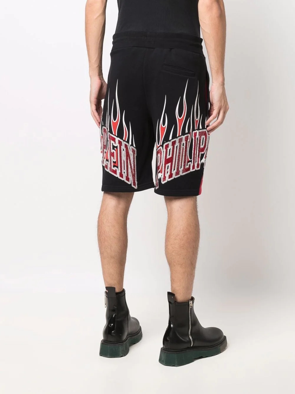 logo drawstring shorts - 4