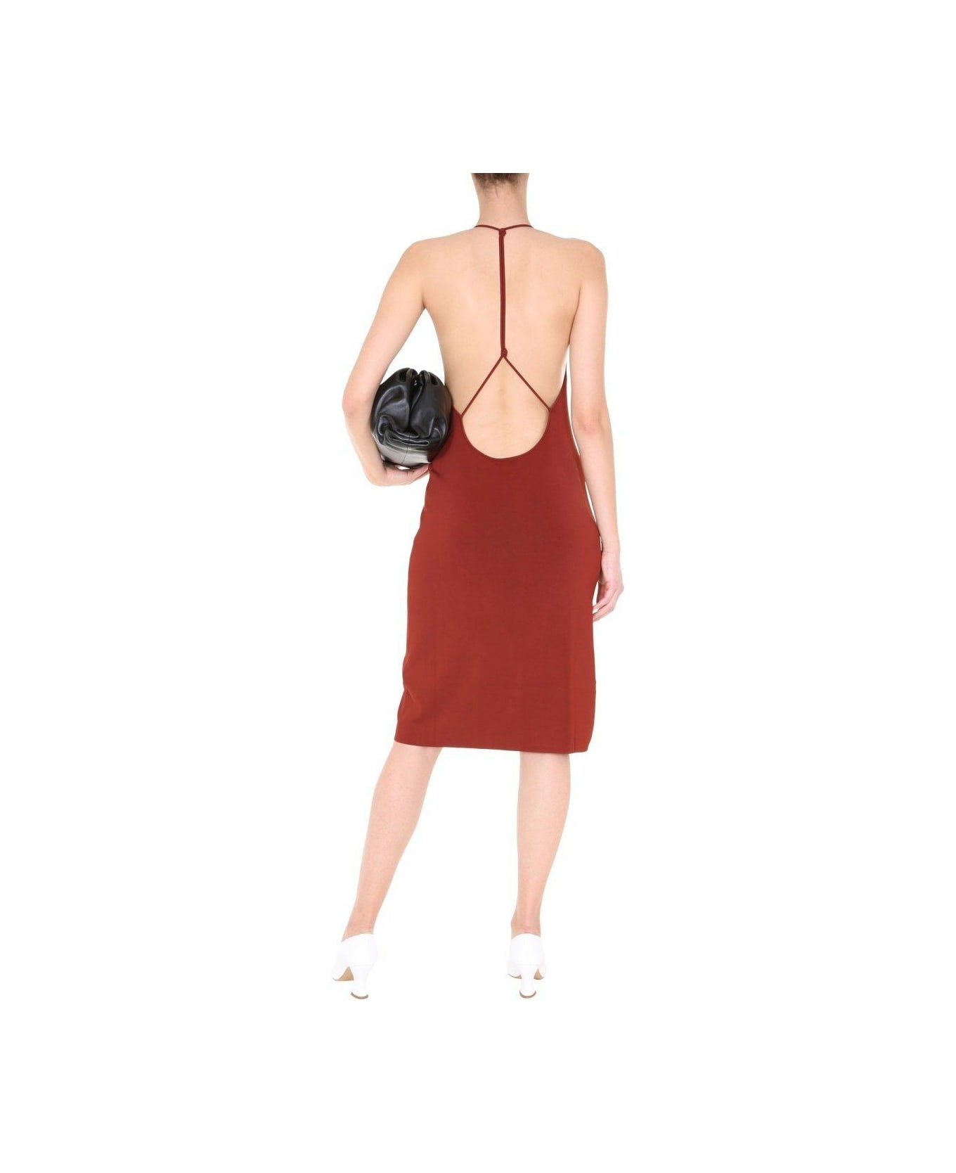 Open Back Halter Dress - 3