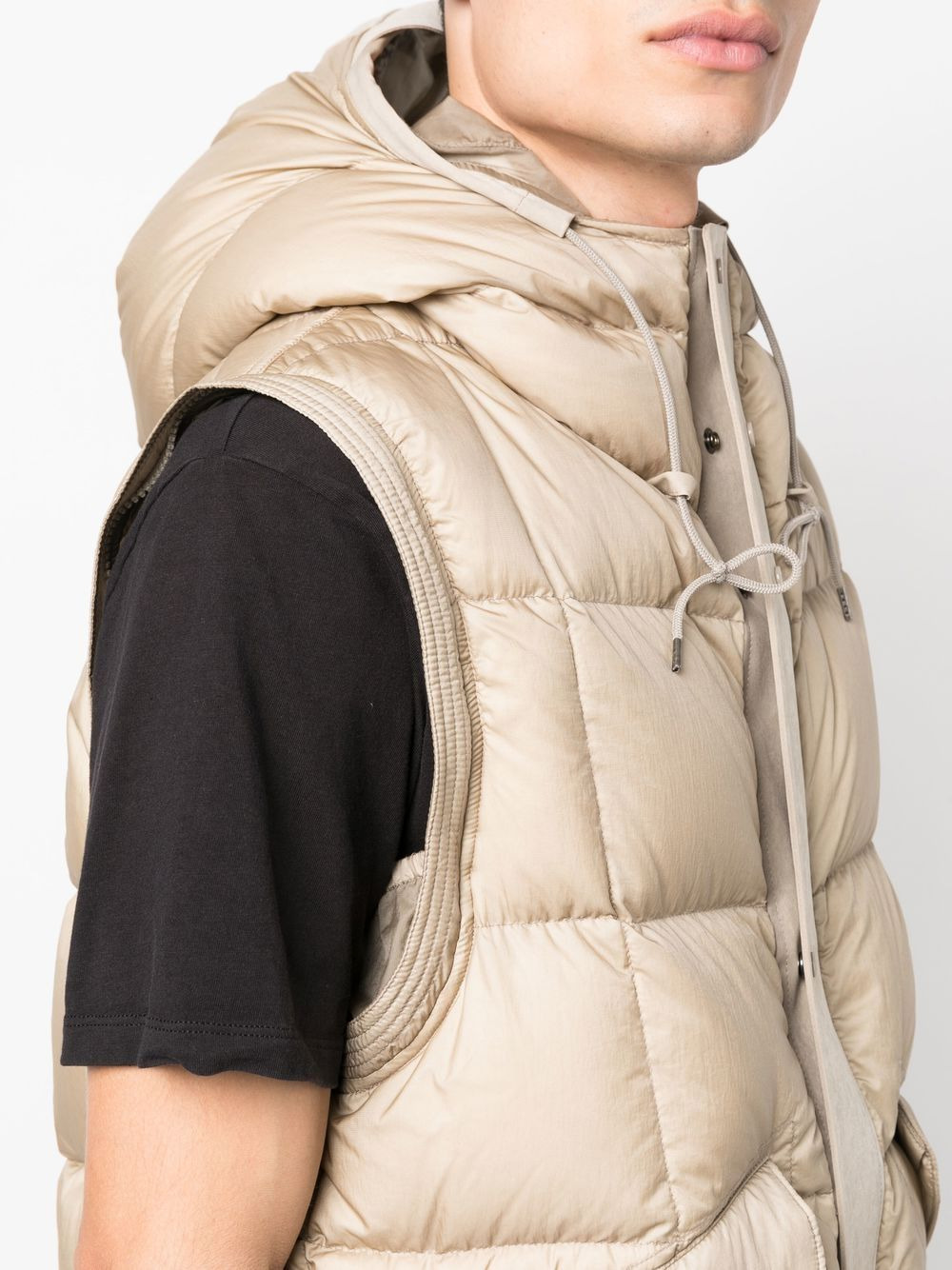 detachable-sleeve padded jacket - 6