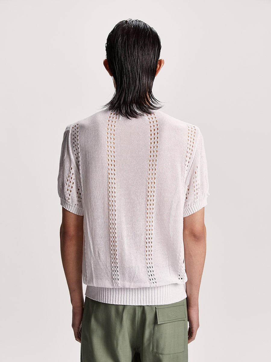Cormagliano Zipped Tee White - 5