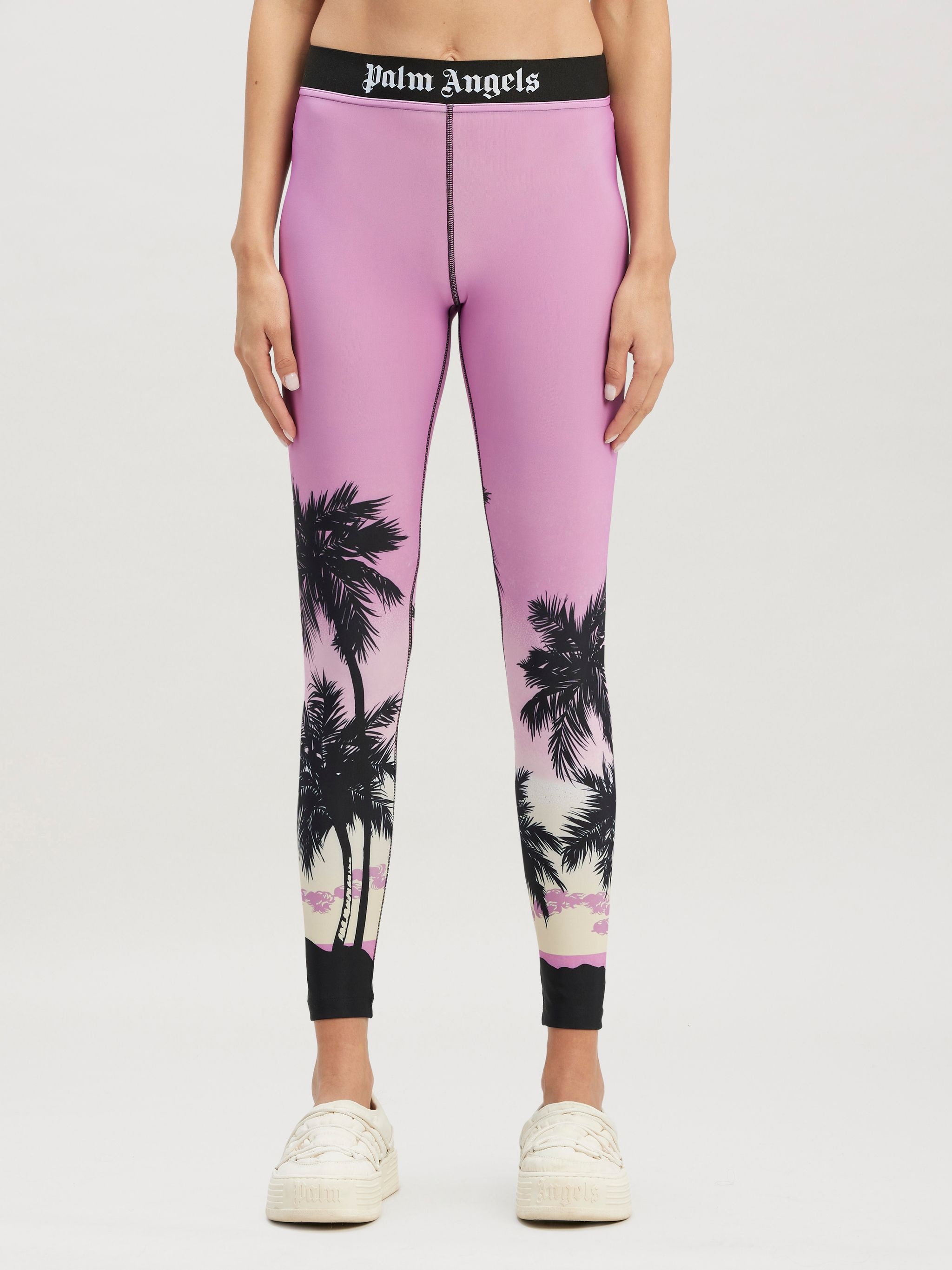 Pink Sunset Logo Sport Leggins - 3