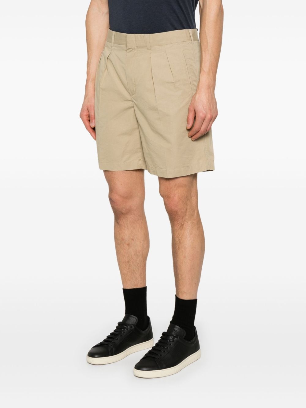 pleat-detail shorts - 3