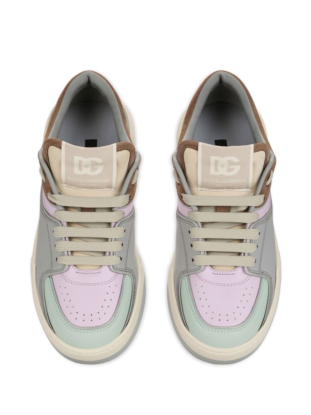 lace-up low-top sneakers - 4