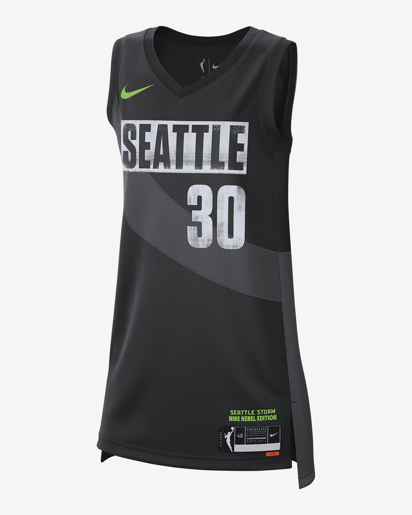 Seattle Storm Rebel Edition Nike Women's Dri-FIT WNBA Victory Jersey - 1