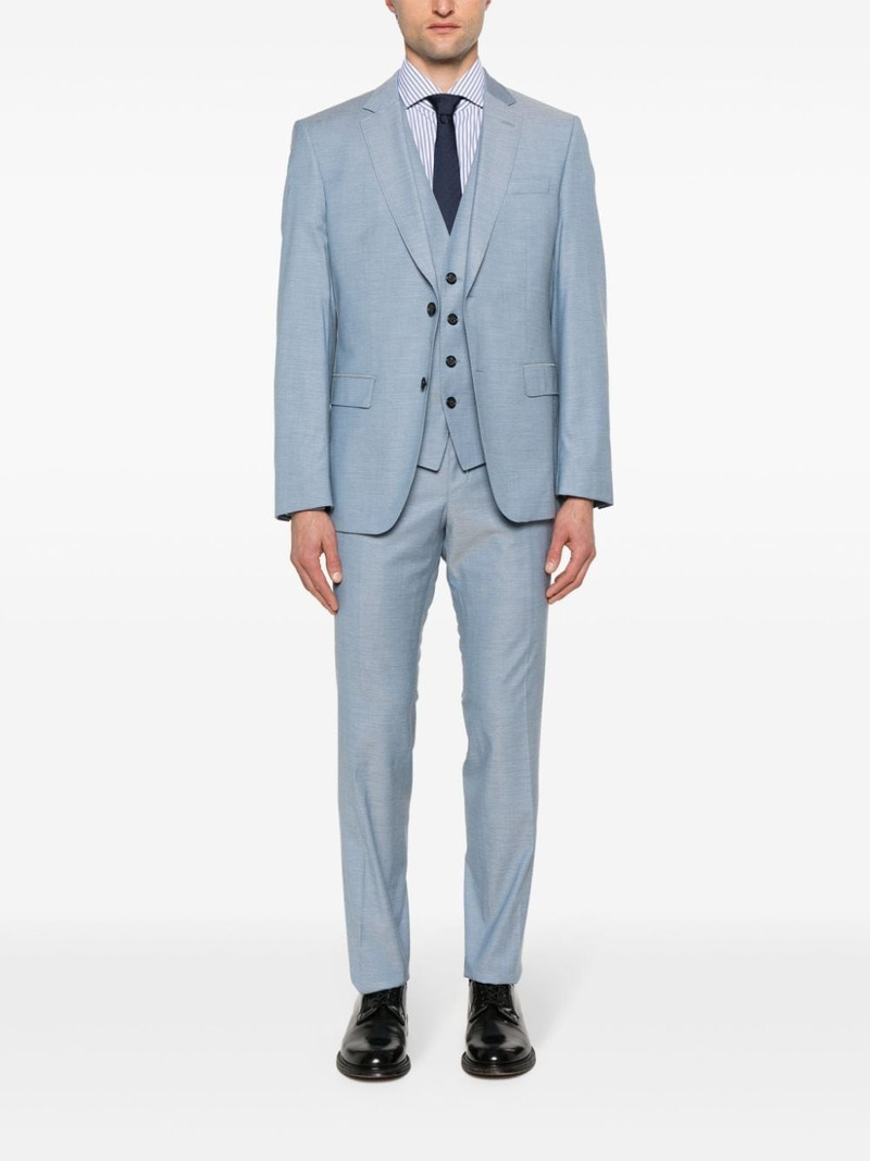 BOSS single-breasted slim-fit suit outlook