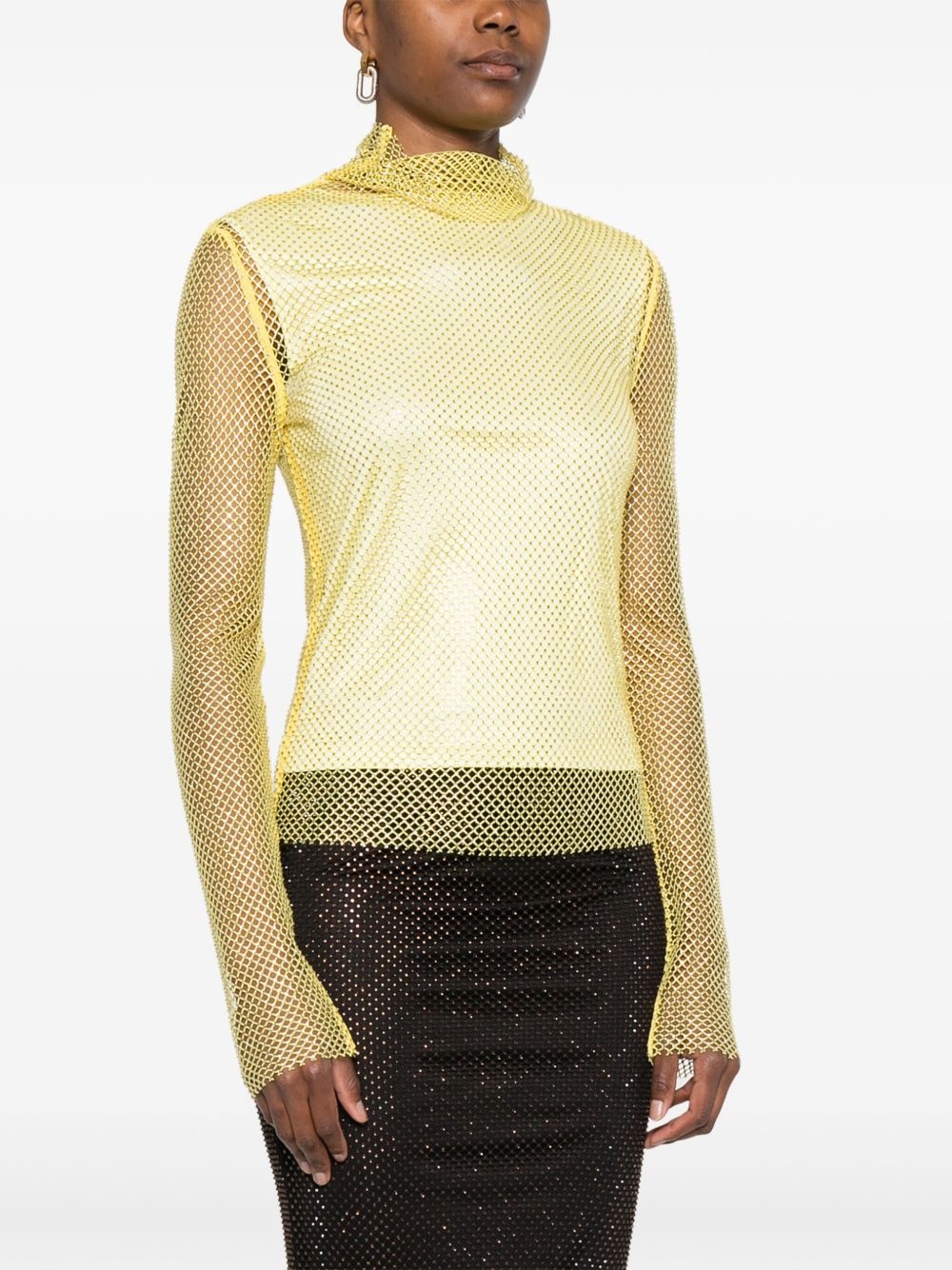 rhinestone-embellished top - 3