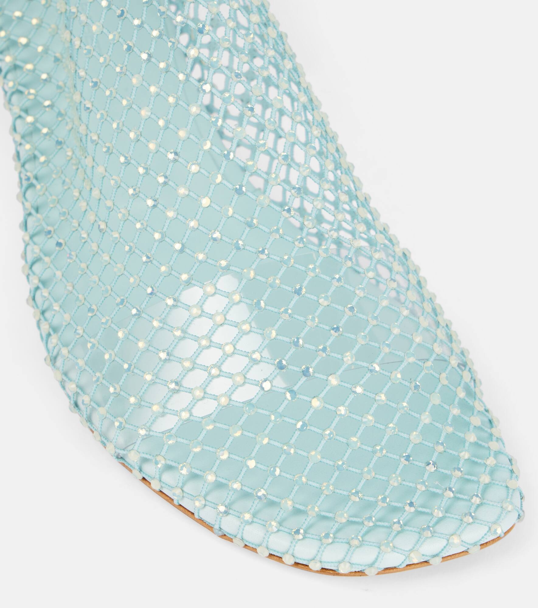 Minette embellished fishnet pumps - 5