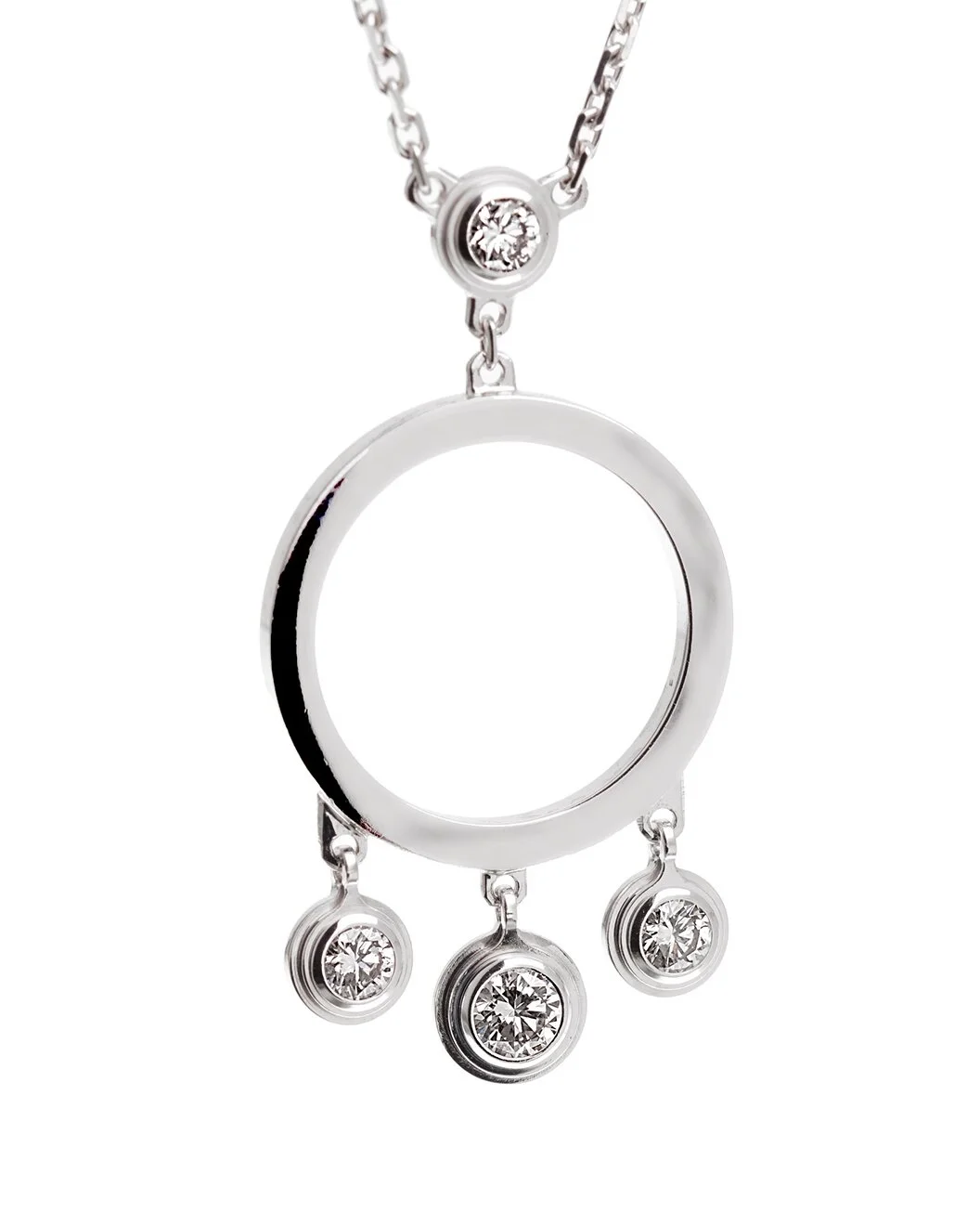 Cartier 18K 0.16 ct. tw. Diamond Diamants Necklace (Authentic Pre-Loved) - 1