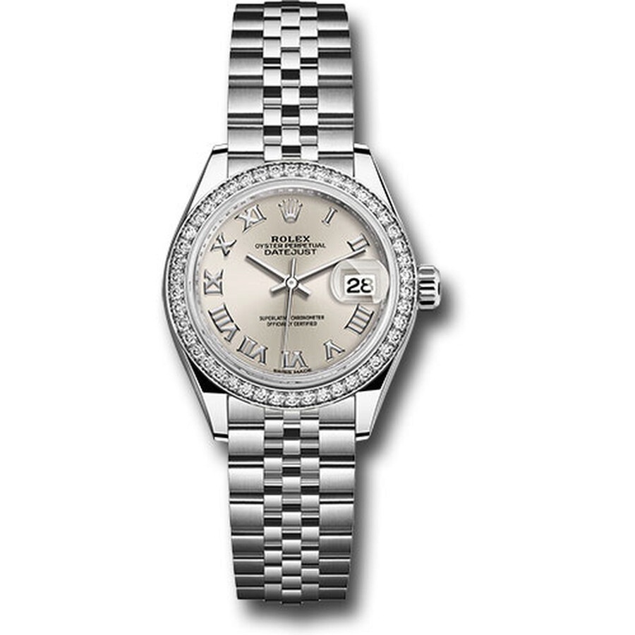 Rolex Lady Datejust Automatic Silver Dial Ladies Jubilee Watch 279384SRJ - 1