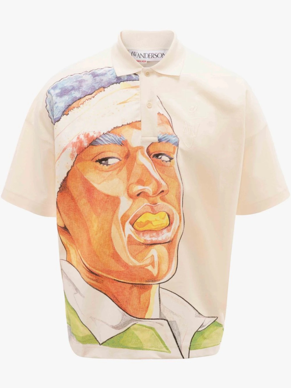 OVERSIZED PRINTED POLO SHIRT - 1