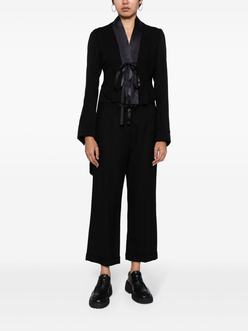 Marc Le Bihan asymmetric tie-fastening jacket outlook