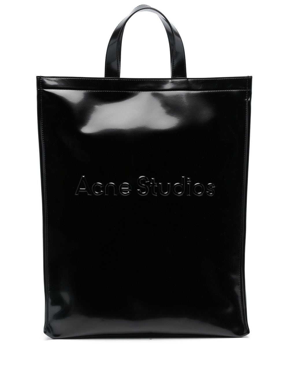 embossed logo tote bag - 1