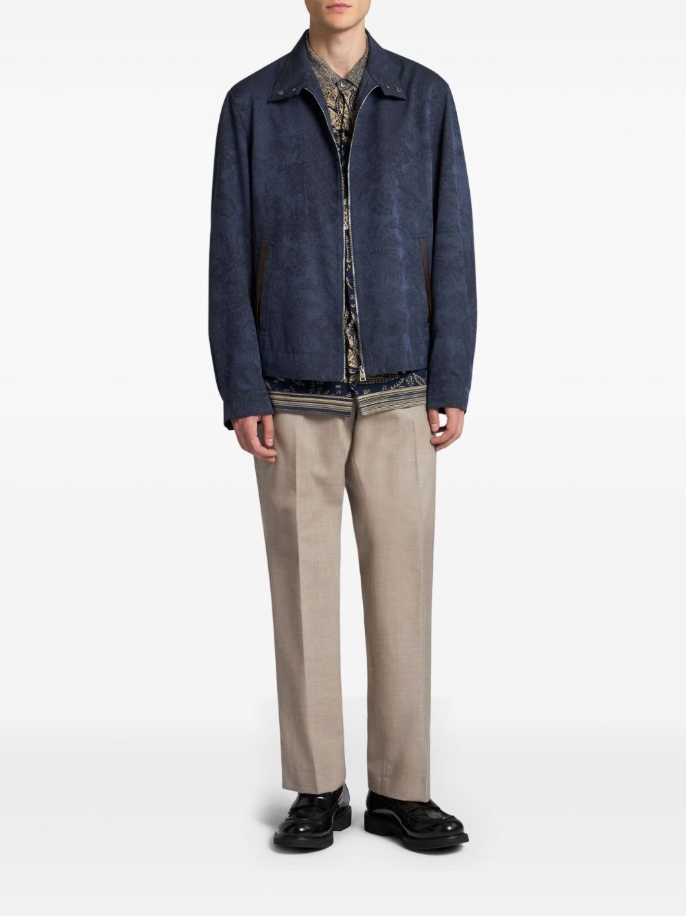 jacquard bomber jacket - 2
