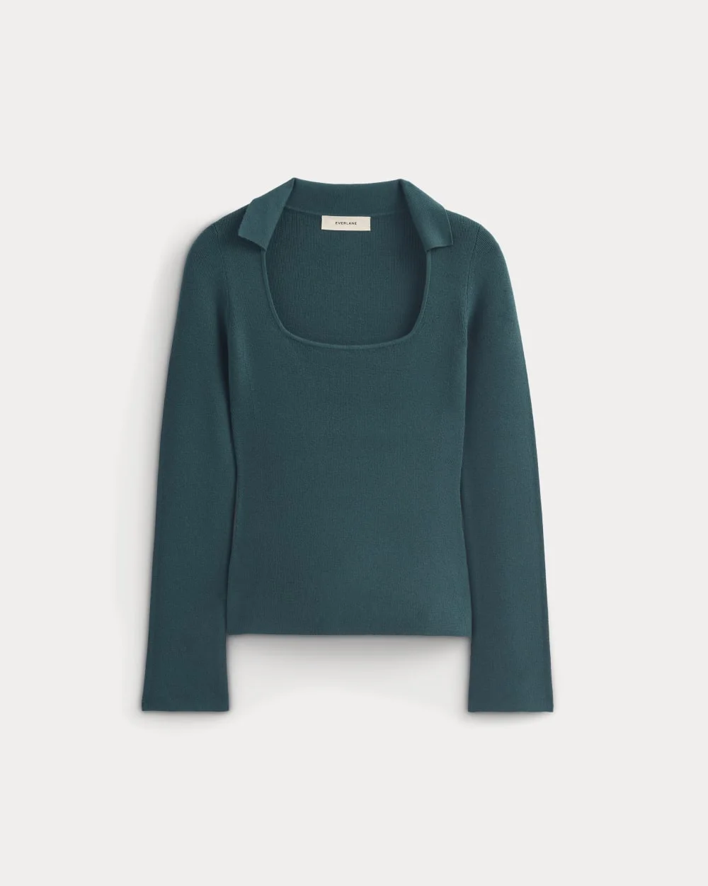 KNIT SCOOP-NECK TOP - 1