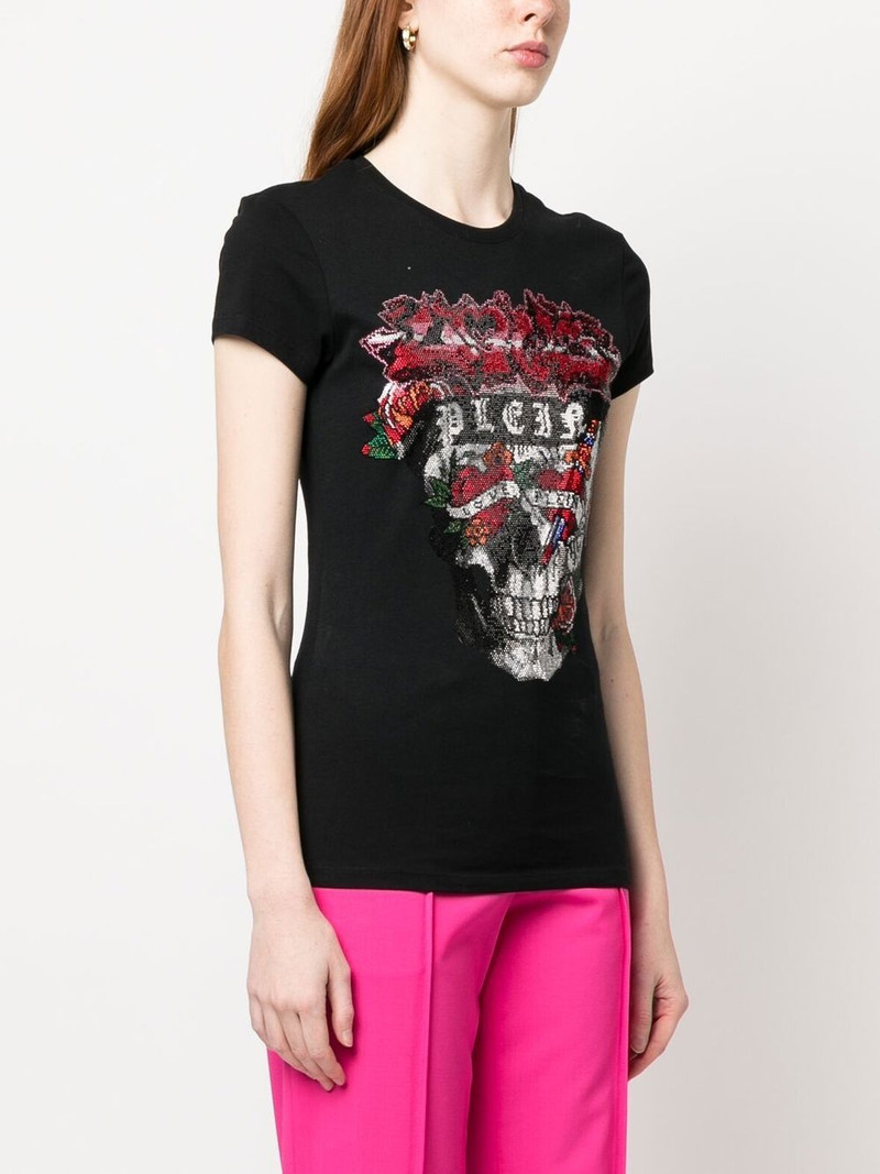 rhinestone-embellished short-sleeve T-shirt 3