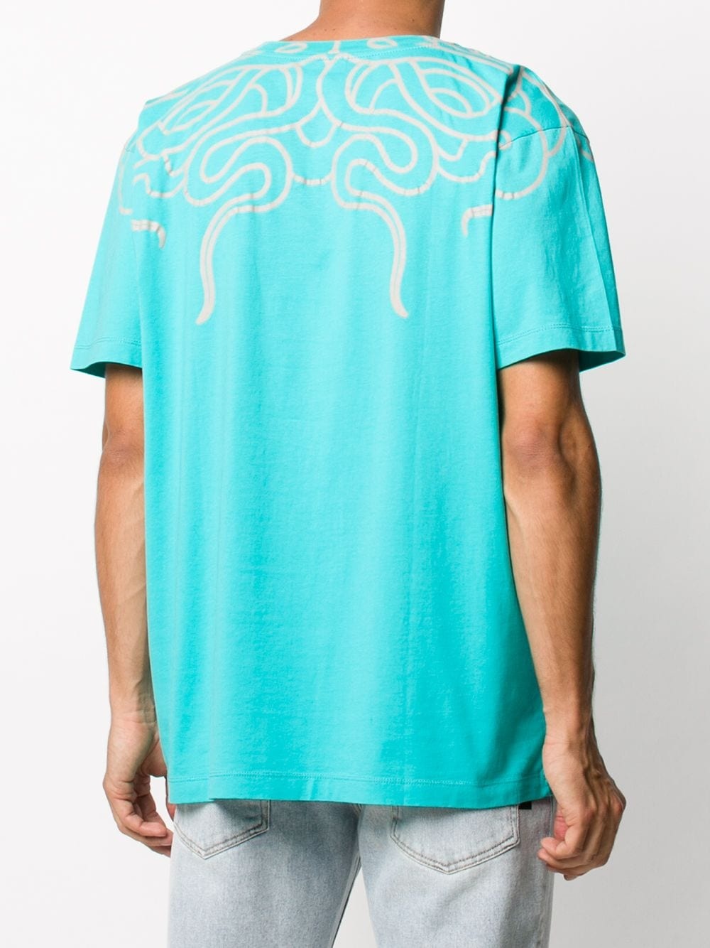 abstract-print T-shirt - 4