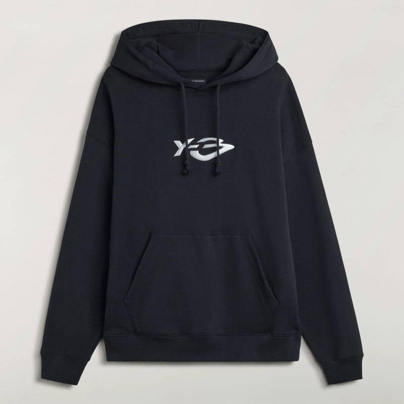 Y-3 FRENCH TERRY LIQUID LOGO HOODIE 1