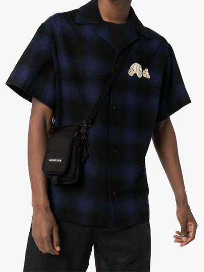 Palm Angels check-print bowling shirt outlook