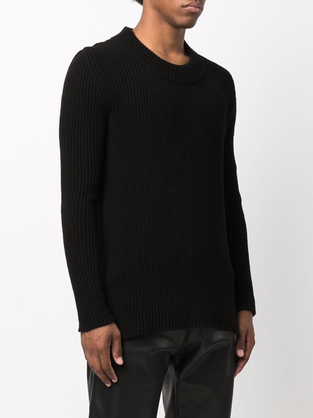 cashmere-blend ribbed knit jumper - 3