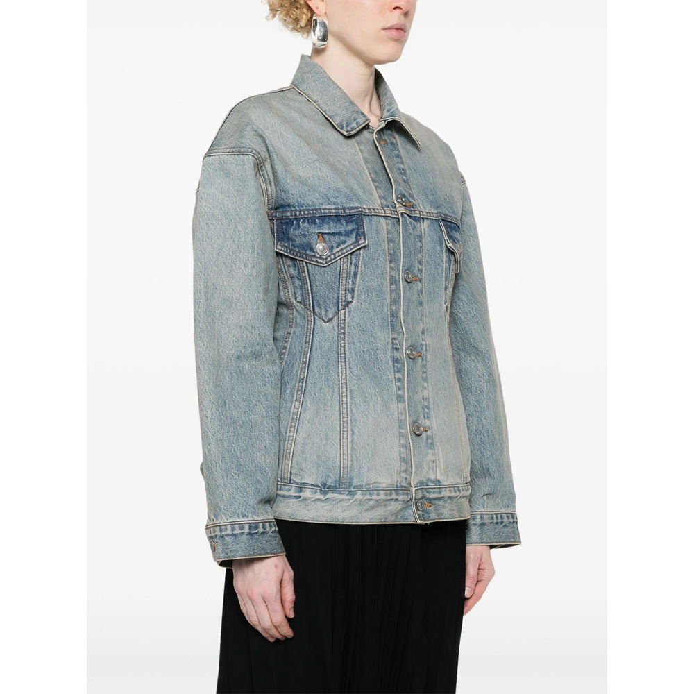 Balenciaga Blue Jackets - Denim Jackets Women - 2