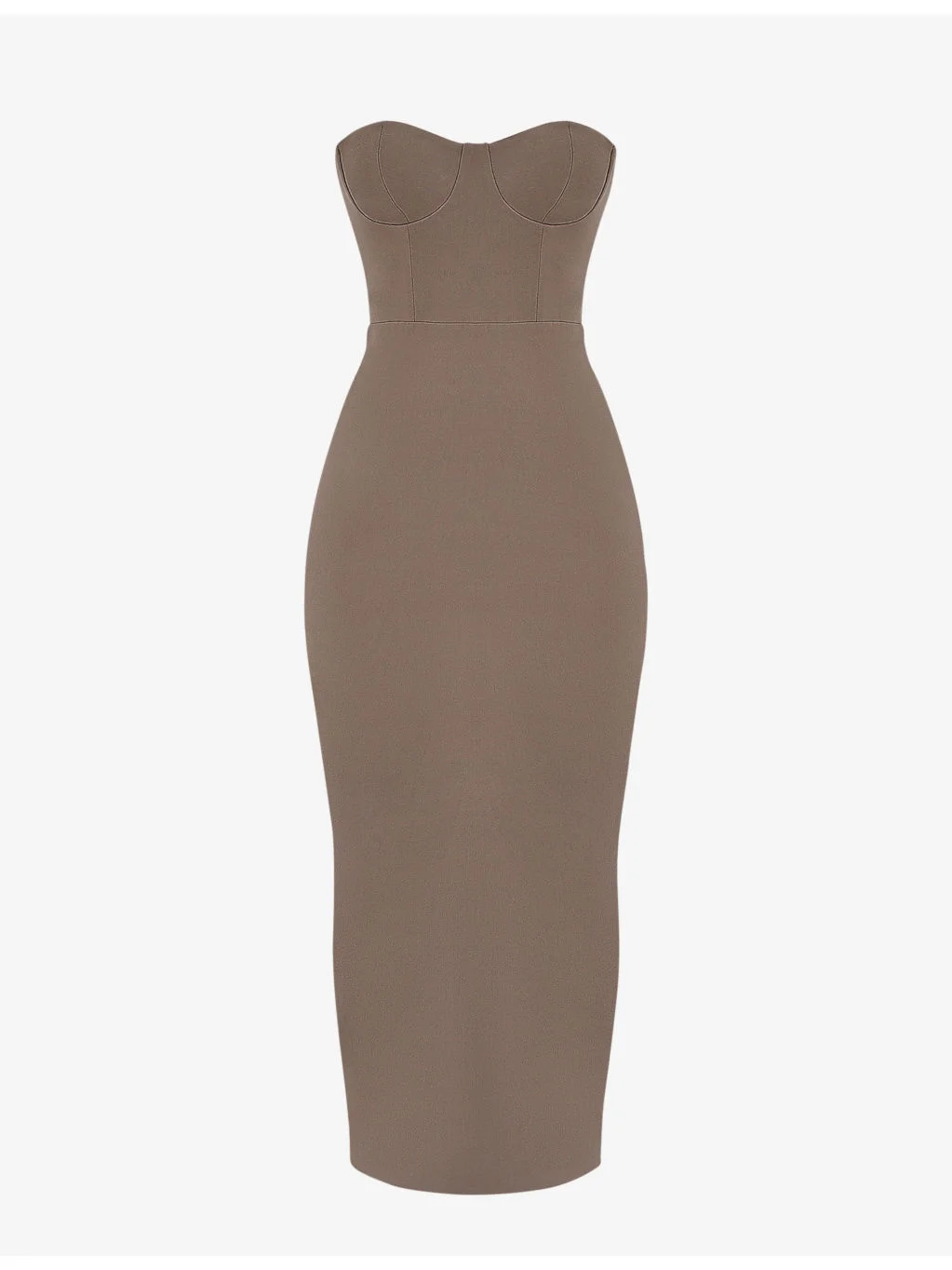 Lucia corseted stretch-woven maxi dress - 1