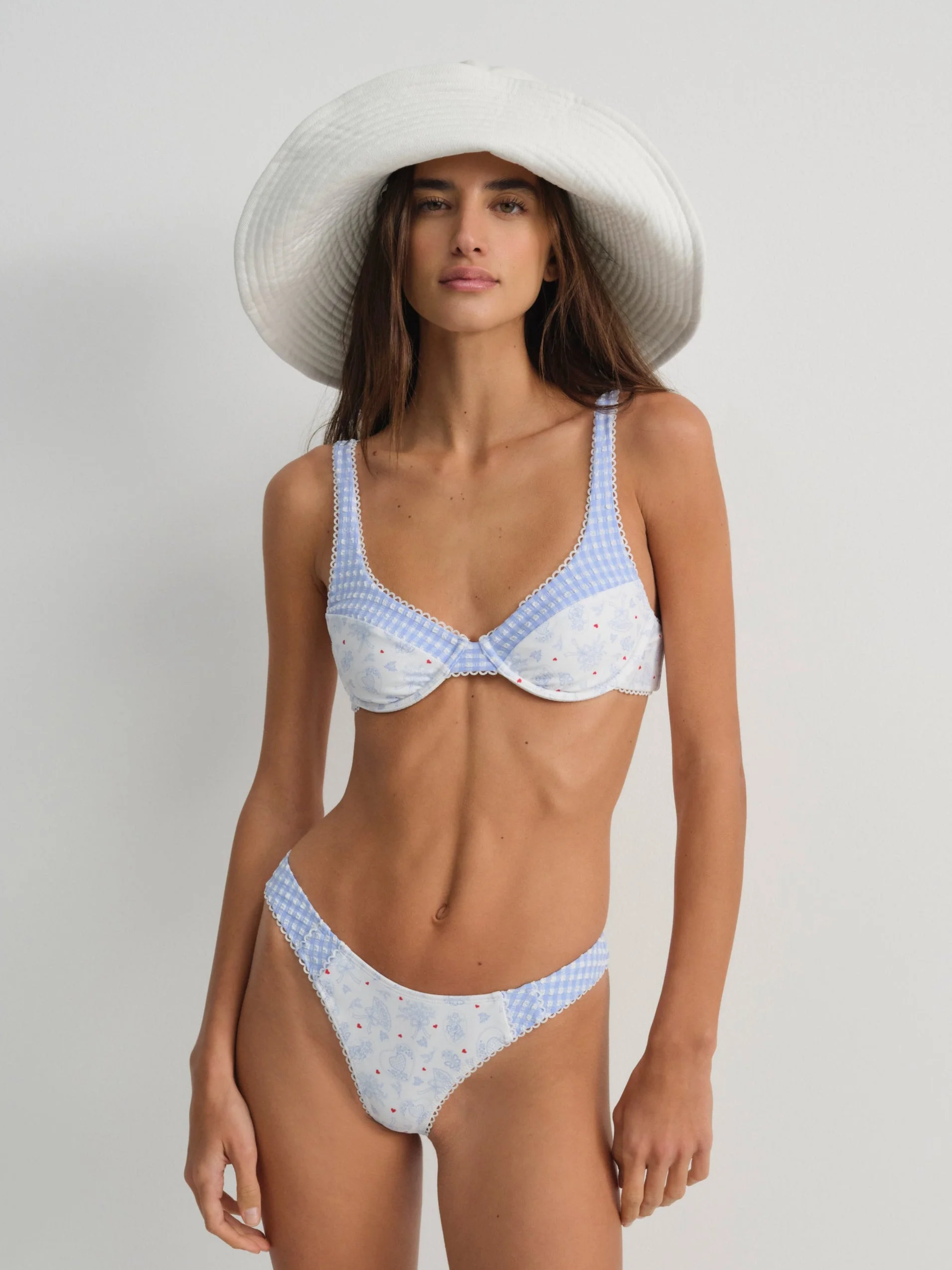 Floral Stems Underwire Bikini Top - 1