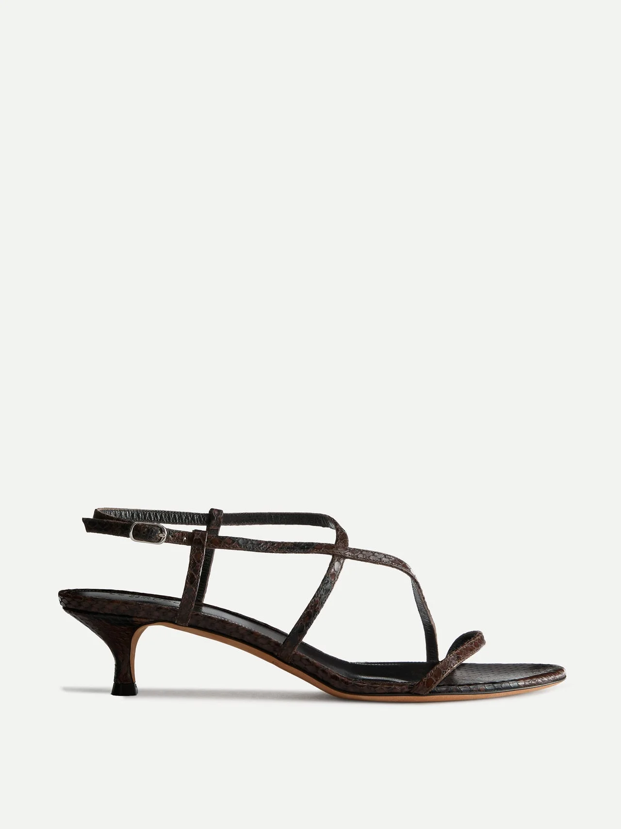 Rio Kitten / Chocolate Leather Snake Effect - 1